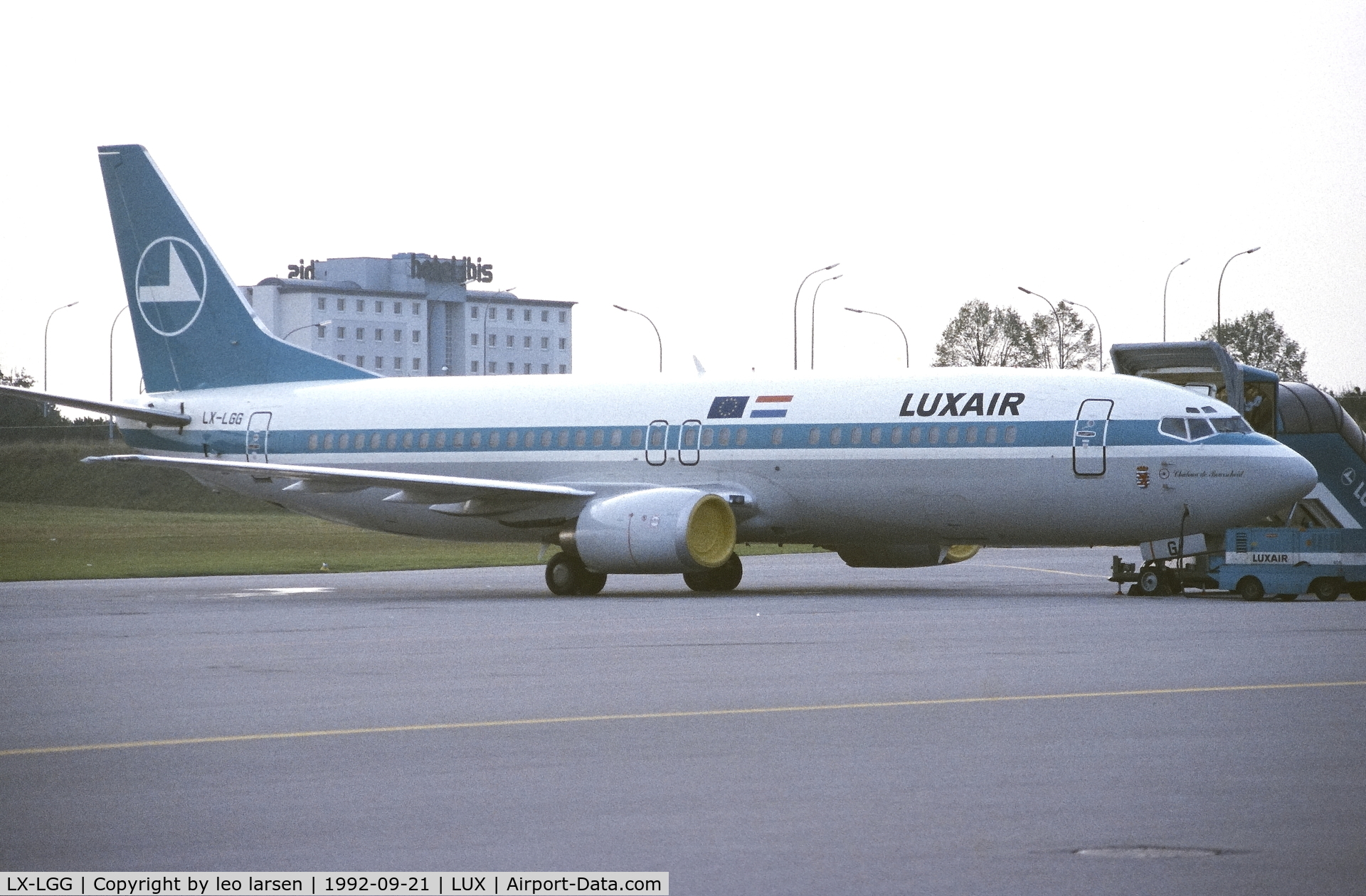 LX-LGG, 1992 Boeing 737-4C9 C/N 26437, Luxembourg 21.9.1992