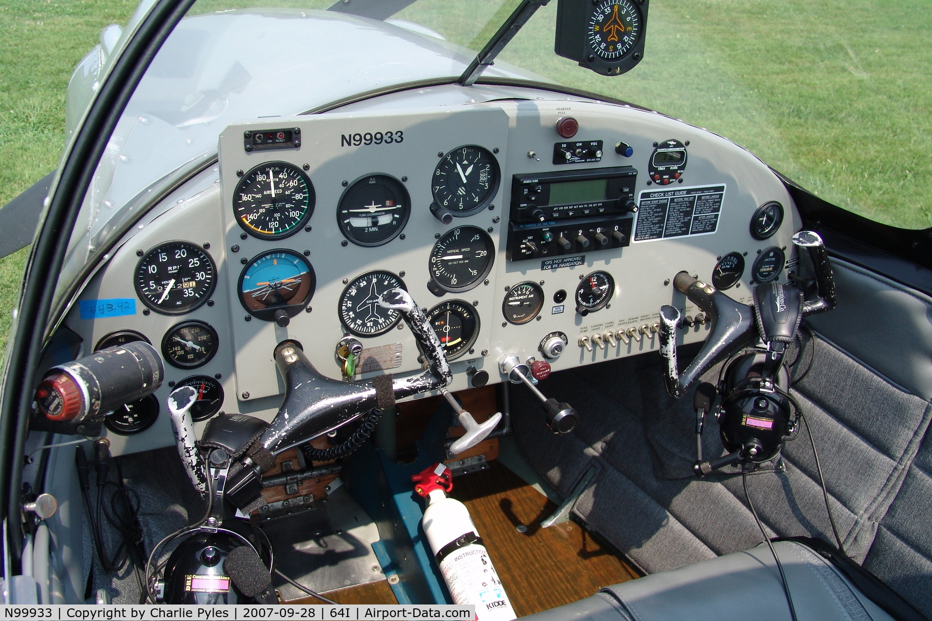 N99933, 1946 Engineering & Research ERCOUPE 415-C C/N 2556, Instrument Panel
