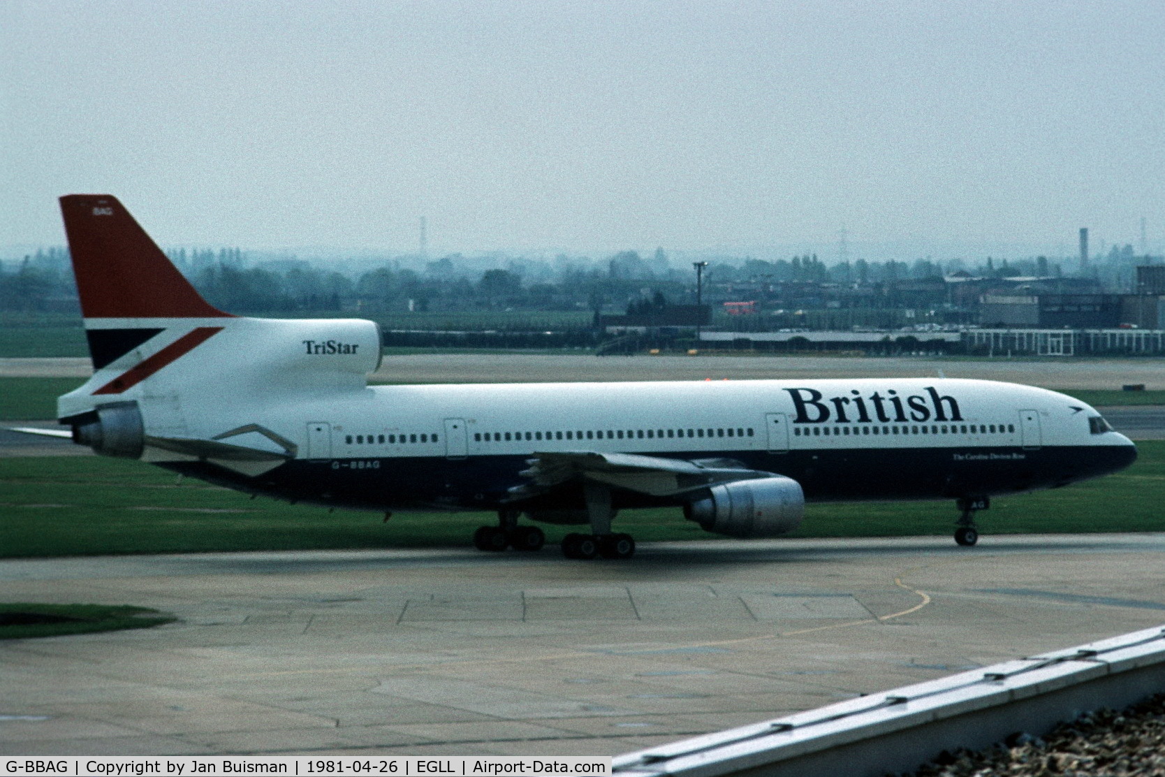 G-BBAG, 1974 Lockheed L-1011-385-1 TriStar 1 C/N 193E-1094, British Airways