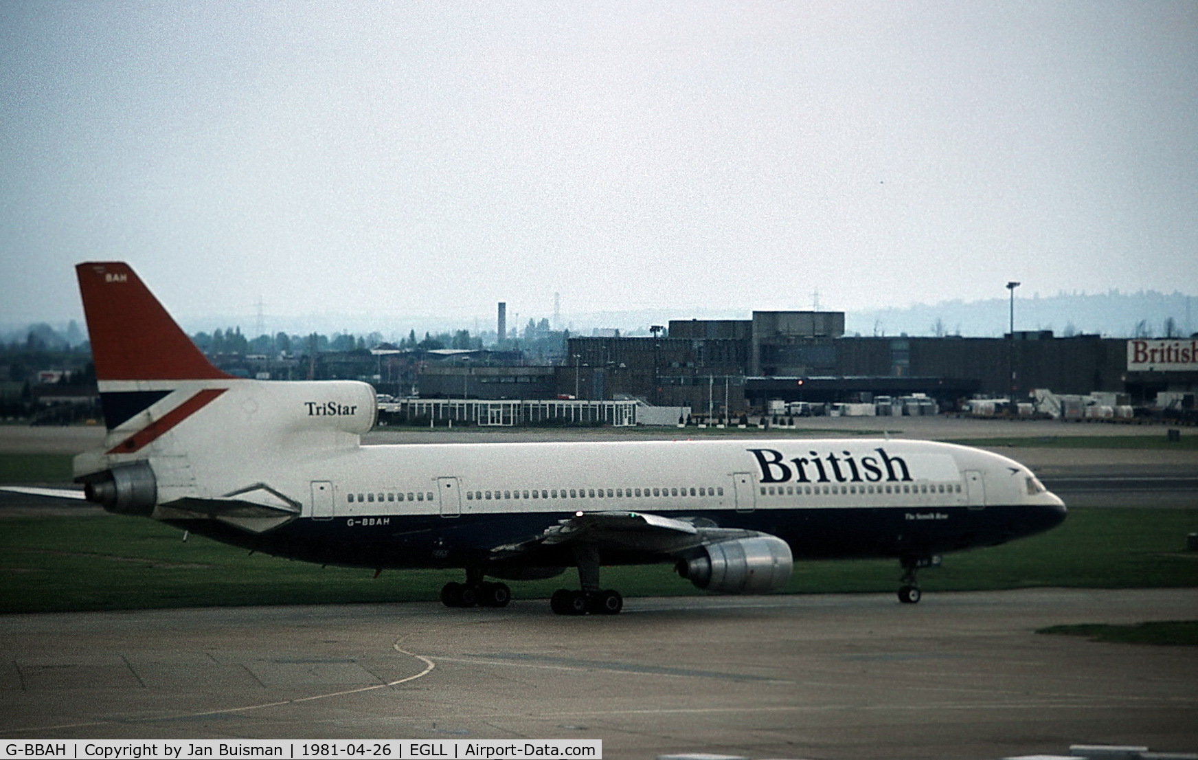 G-BBAH, 1974 Lockheed L-1011-385-1 TriStar 1 C/N 193E-1101, British Airways
