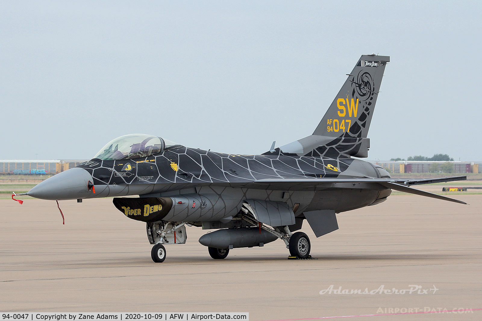 94-0047, 1994 Lockheed F-16C Fighting Falcon C/N CC-199, 2020 USAF Viper Demo Team F-16