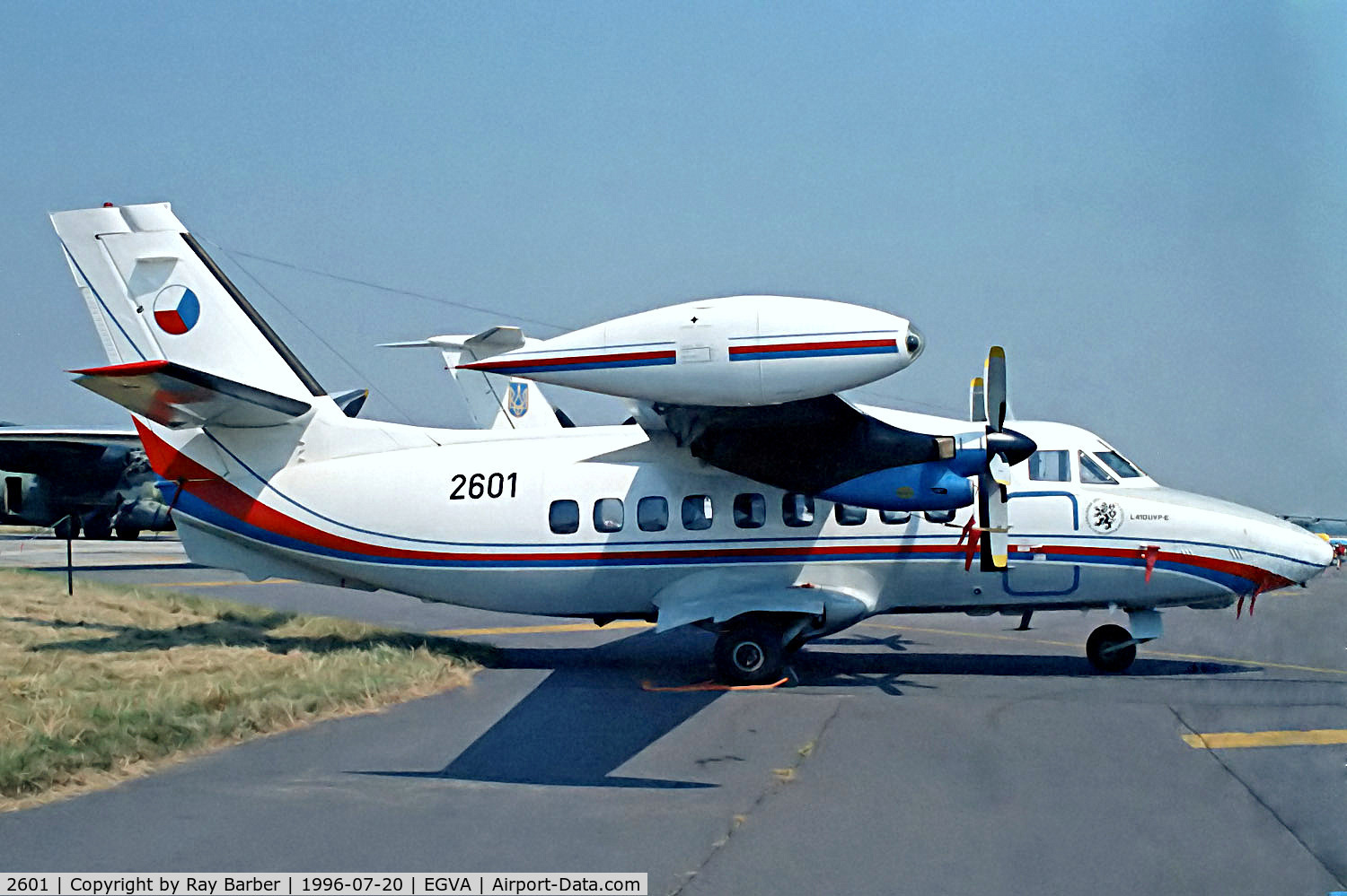 2601, Let L-410UVP-E Turbolet C/N 912601, 2601   Let L-410 UVP-E Turbolet [912601] (Czech Air Force) RAF Fairford~G 20/07/1996