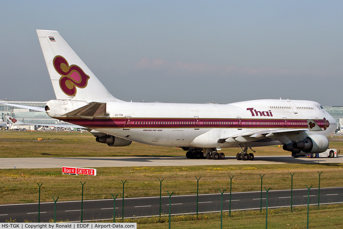 HS-TGK, 1990 Boeing 747-4D7 C/N 24993, at fra