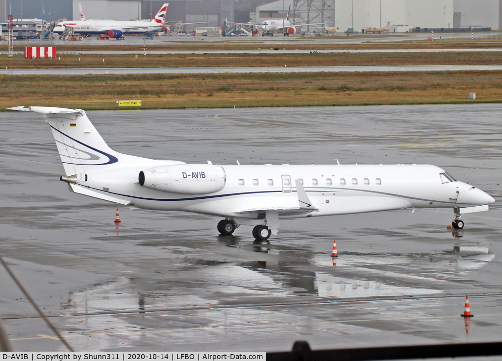D-AVIB, 2009 Embraer EMB-135BJ Legacy C/N 14501109, Parked at the General Aviation area...