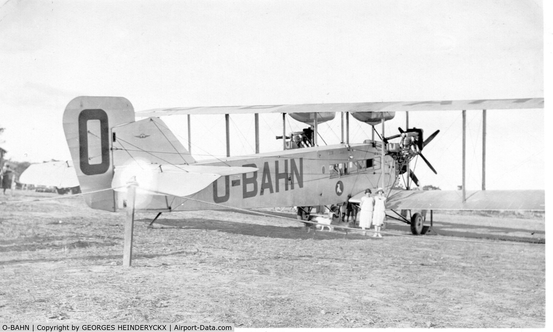 O-BAHN, SABCA / Handley Page W.8f C/N 5, Airport of Elisabethville (today Lubumbashi)