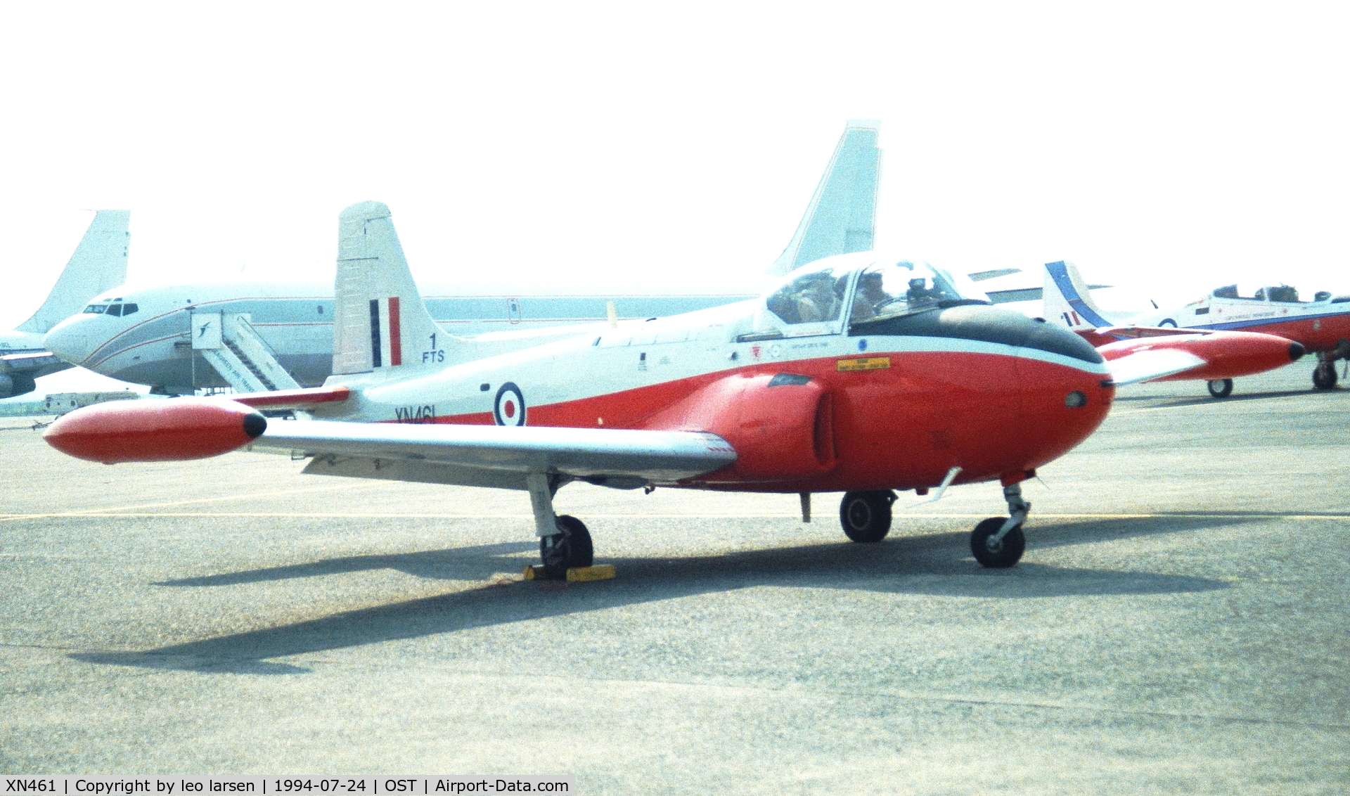 XN461, 1960 Hunting P-84 Jet Provost T.3A C/N PAC/W/10140, Ostende Air Show 27.7.994