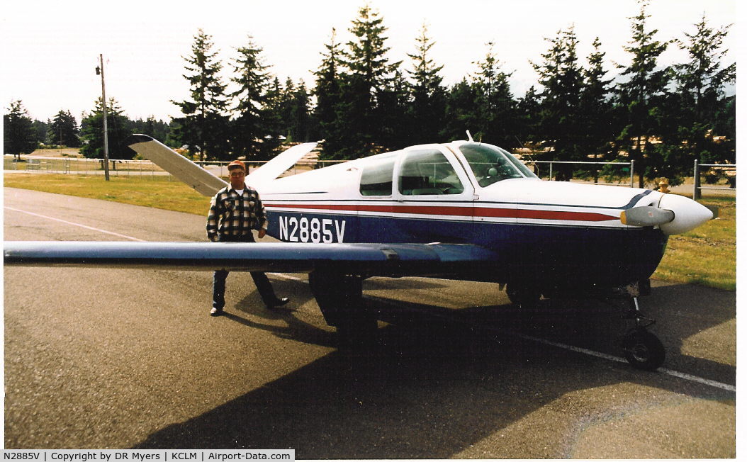 N2885V, 1947 Beech 35 Bonanza C/N D-290, My flying buddy and his 1947 V Bonanza back in the 80's. We flew her all over Washington and Oregon. So many great memories. Wish I had taken more photos of her.