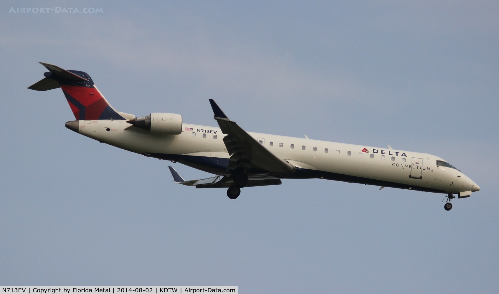 N713EV, 2003 Bombardier CRJ-701 (CL-600-2C10) Regional Jet C/N 10081, DTW spotting 2014