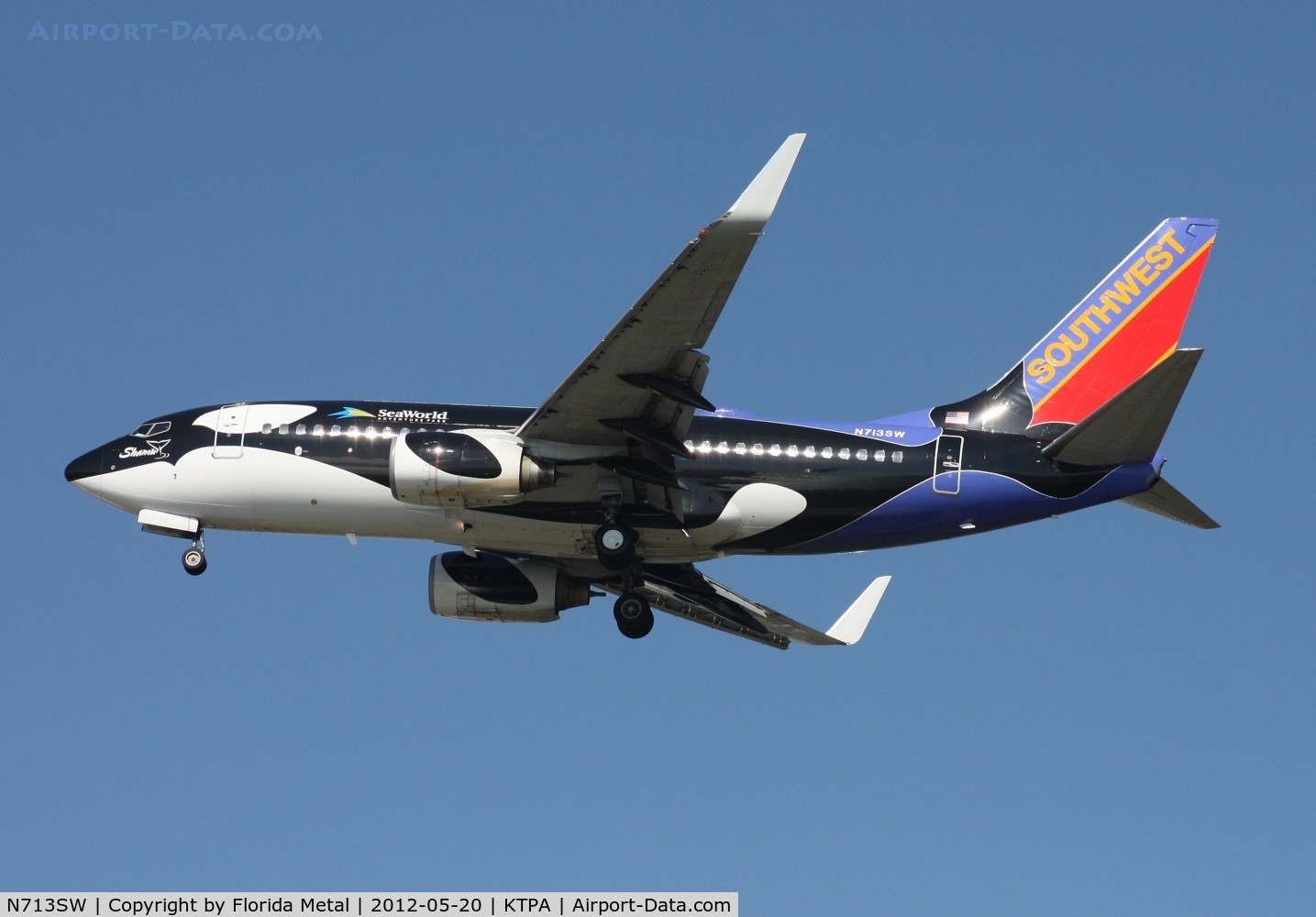 N713SW, 1998 Boeing 737-7H4 C/N 27847, TPA spotting 2012
