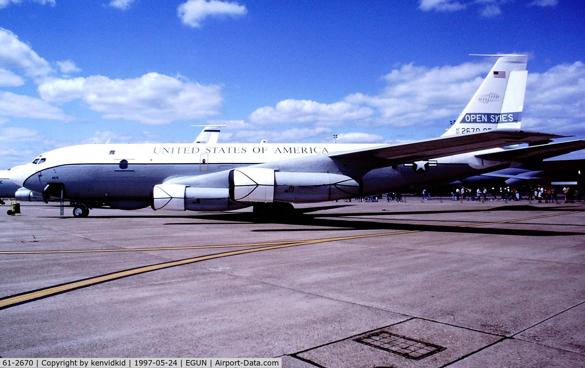 61-2670, 1961 Boeing OC-135B Stratolifter C/N 18346, At the 1997 Mildenhall Air Fete.