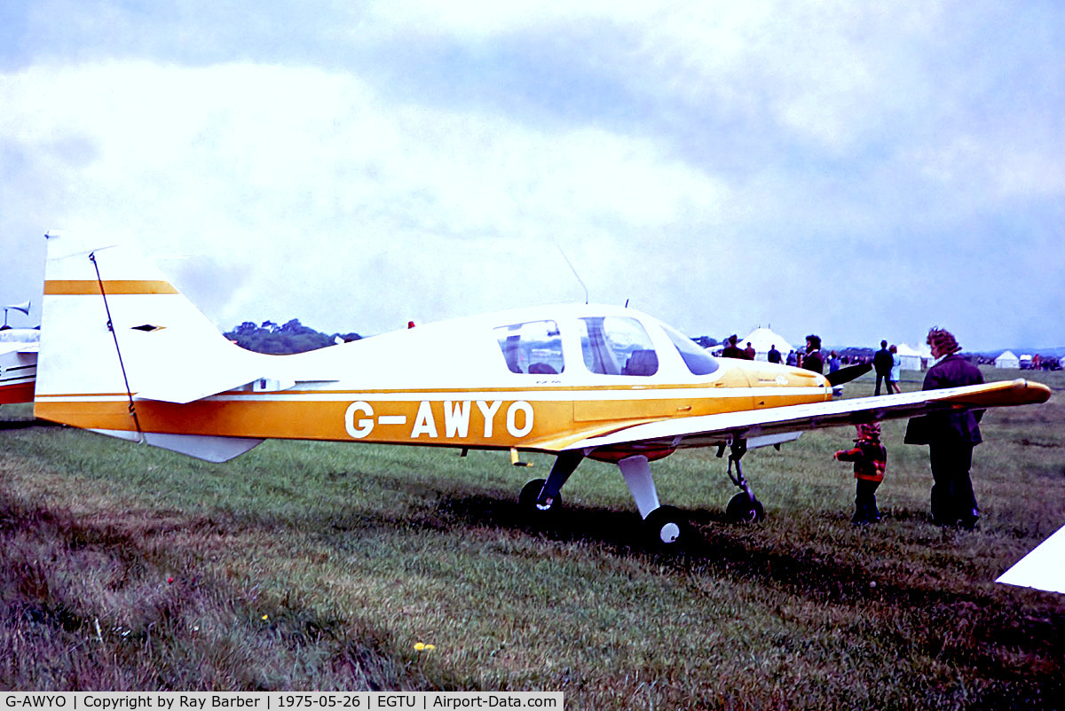 G-AWYO, 1969 Beagle B-121 Pup Series 1 (Pup 100) C/N B121-041, G-AWYO   Beagle B-121 Pup 100 [B121-041] Dunkeswell~G 26/05/1975