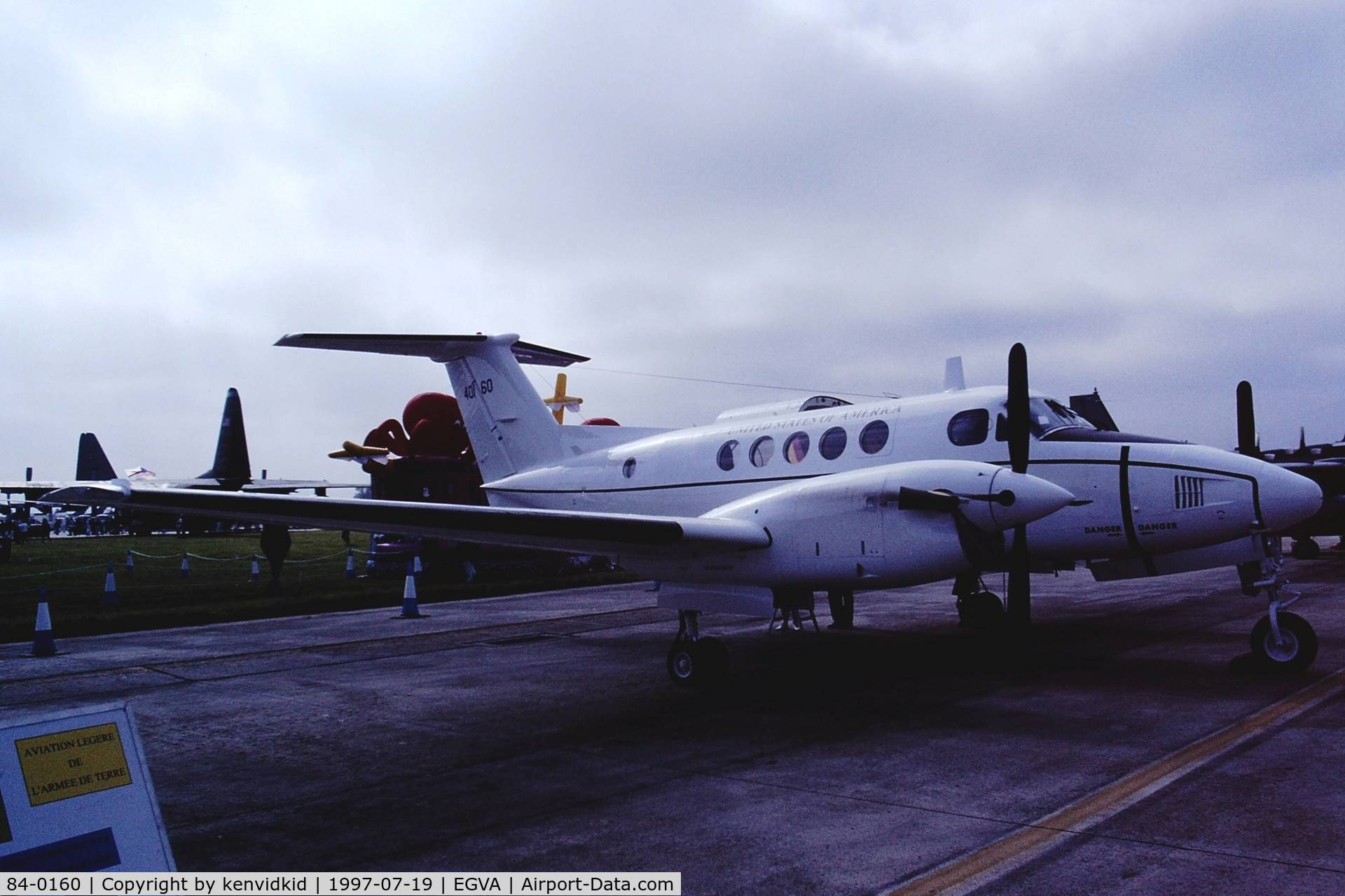 84-0160, 1984 Beech C-12U Huron C/N BL-090, At the 1997 Royal International Air Tattoo.