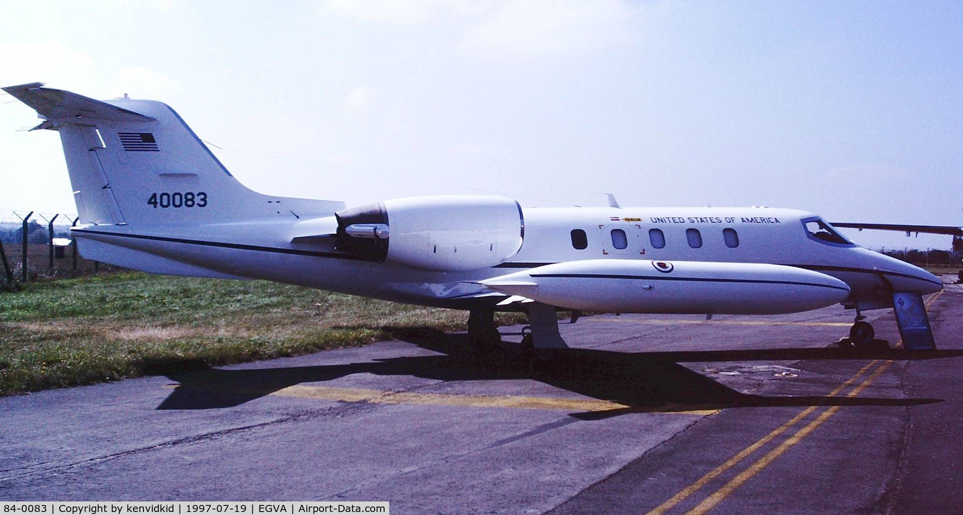 84-0083, 1984 Gates Learjet C-21A C/N 35A-529, At the 1997 Royal International Air Tattoo.