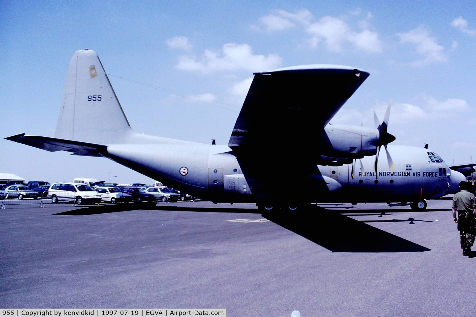 955, 1969 Lockheed C-130H Hercules C/N 382-4337, At the 1997 Royal International Air Tattoo.