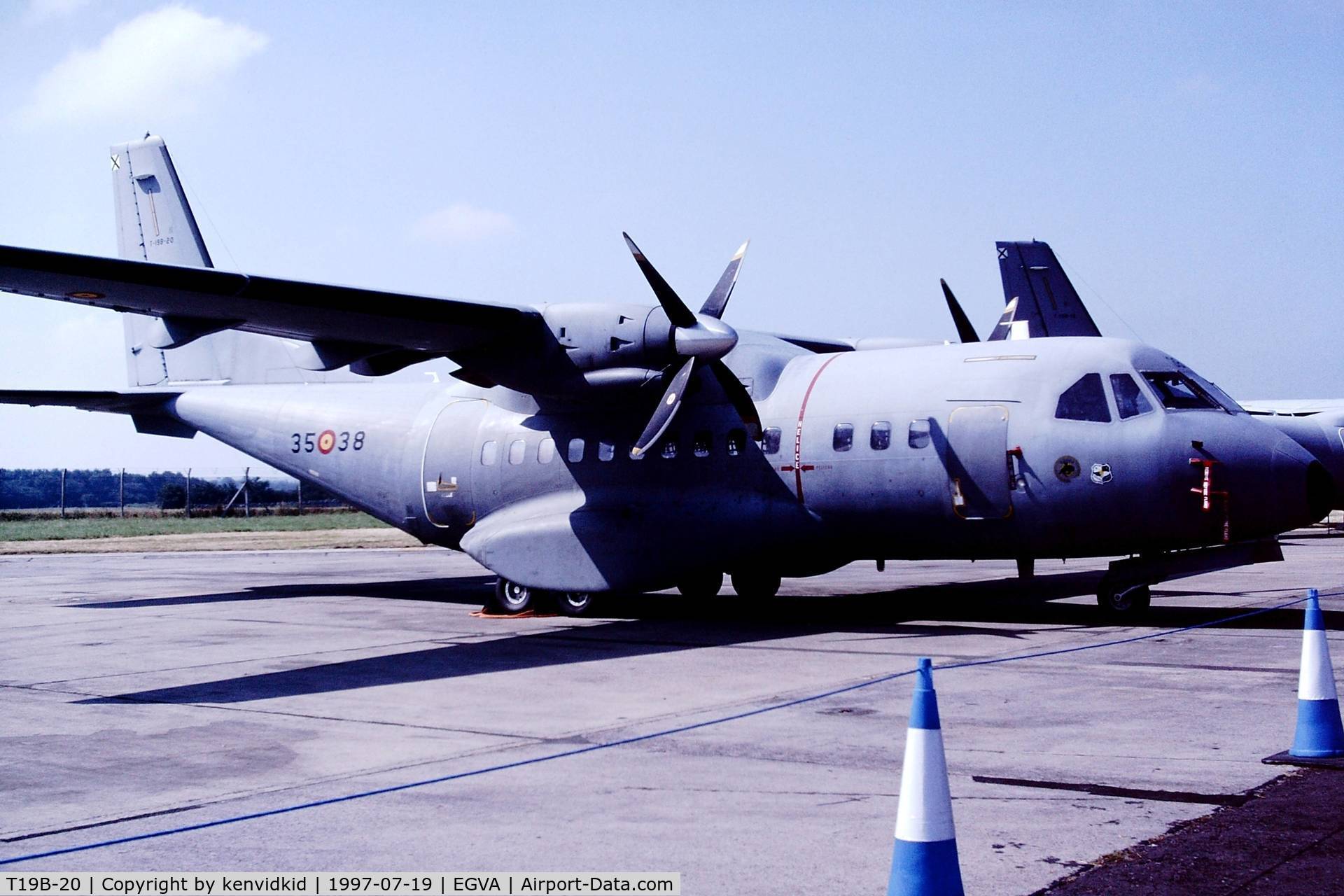 T19B-20, 1993 Airtech CN-235M-100 C/N C079, At the 1997 Royal International Air Tattoo.