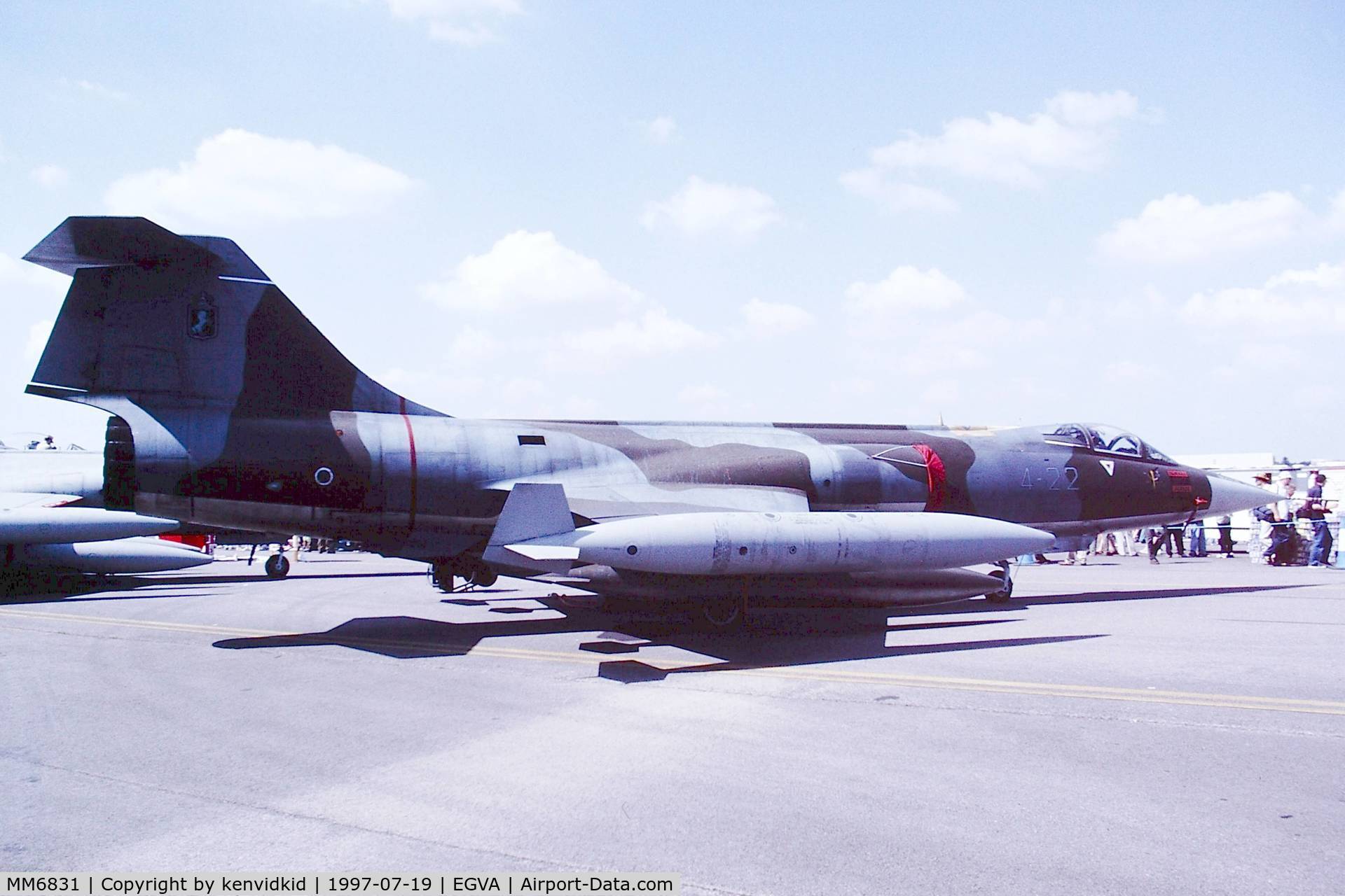 MM6831, Aeritalia F-104S-ASA Starfighter C/N 1131, At the 1997 Royal International Air Tattoo.