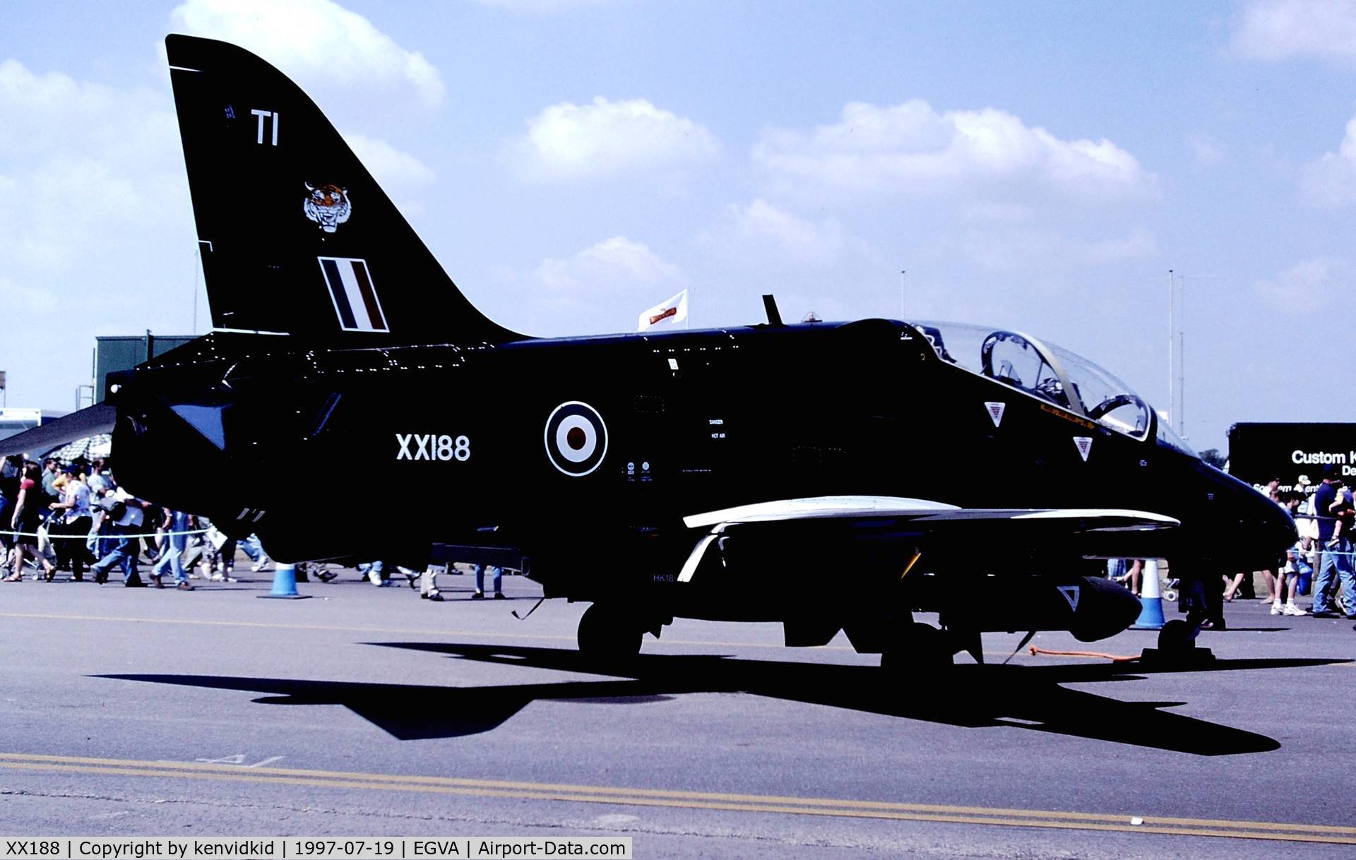 XX188, 1977 Hawker Siddeley Hawk T.1A C/N 035/312035, At the 1997 Royal International Air Tattoo.