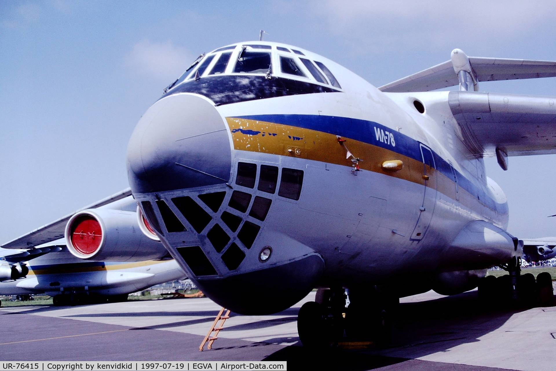 UR-76415, 1987 Ilyushin Il-76 C/N 0083481440, At the 1997 Royal International Air Tattoo.