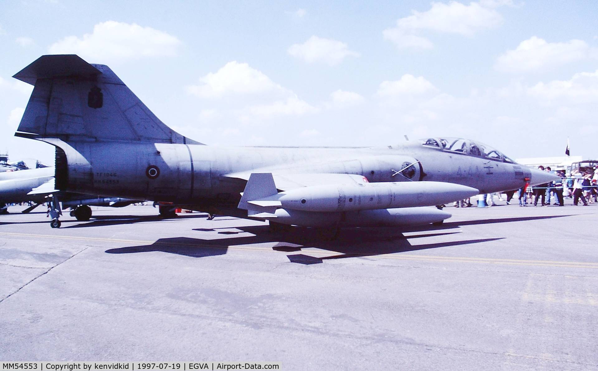 MM54553, 1961 Lockheed TF-104G Starfighter C/N 583D-5712, At the 1997 Royal International Air Tattoo.