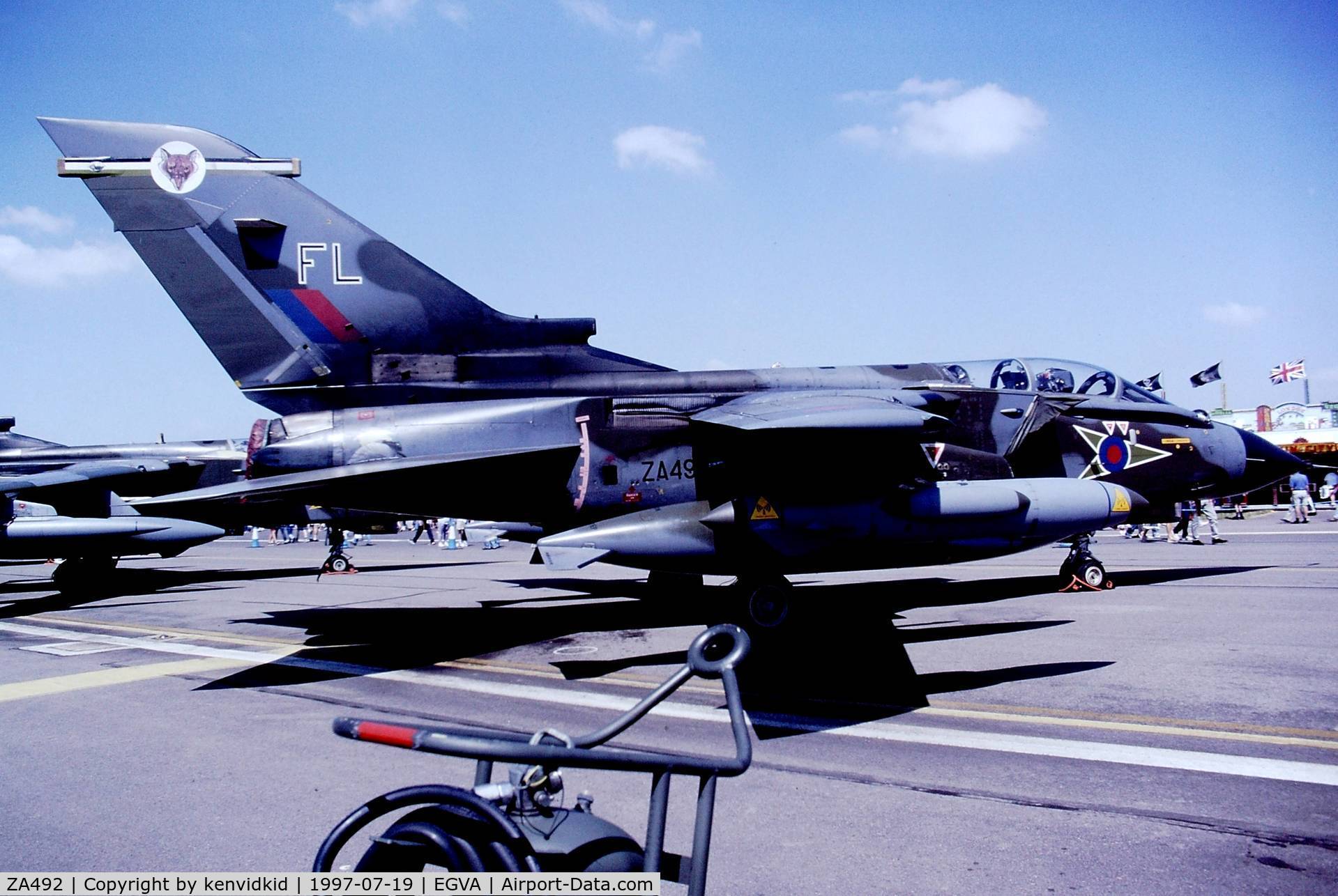 ZA492, 1983 Panavia Tornado GR.1B C/N 310/BS108/3144, At the 1997 Royal International Air Tattoo.
