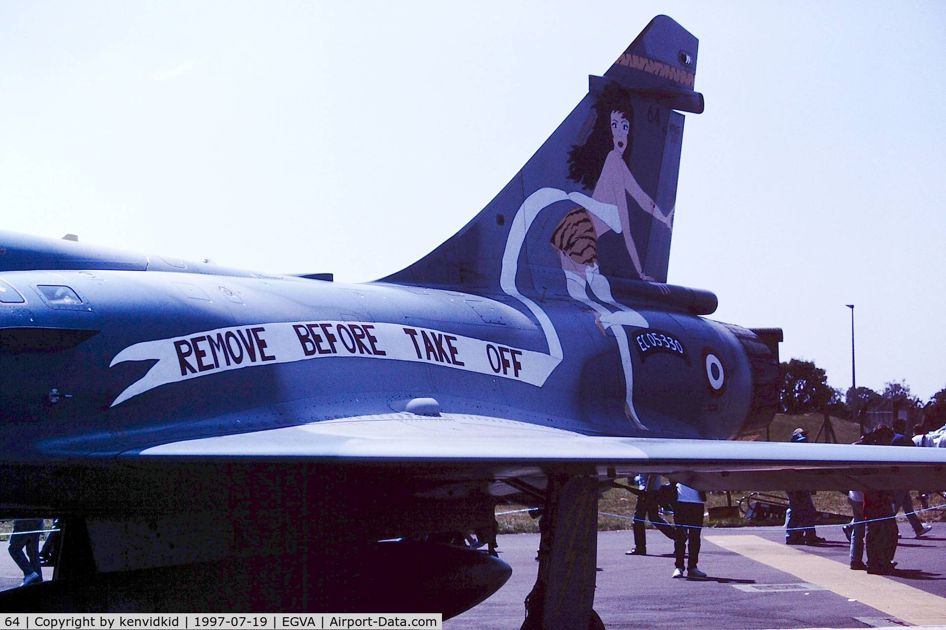 64, Dassault Mirage 2000C C/N 64, At the 1997 Royal International Air Tattoo.