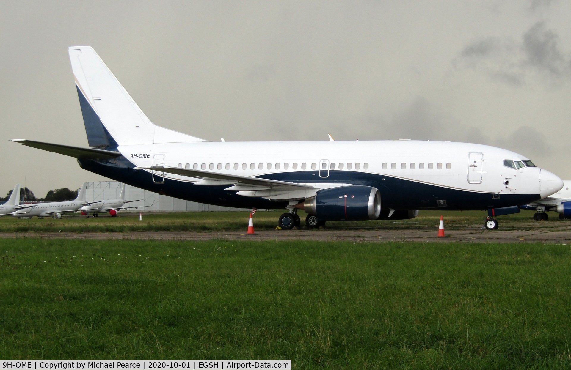 9H-OME, 1991 Boeing 737-505 C/N 24274, Stored North Side due to COVID-19, arrived 17th April 2020.