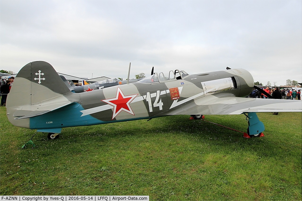 F-AZNN, Yakovlev Yak-11 C/N 25 III/05, Yakovlev YAK-11, Static display, La Ferté-Alais airfield (LFFQ) Airshow 2016