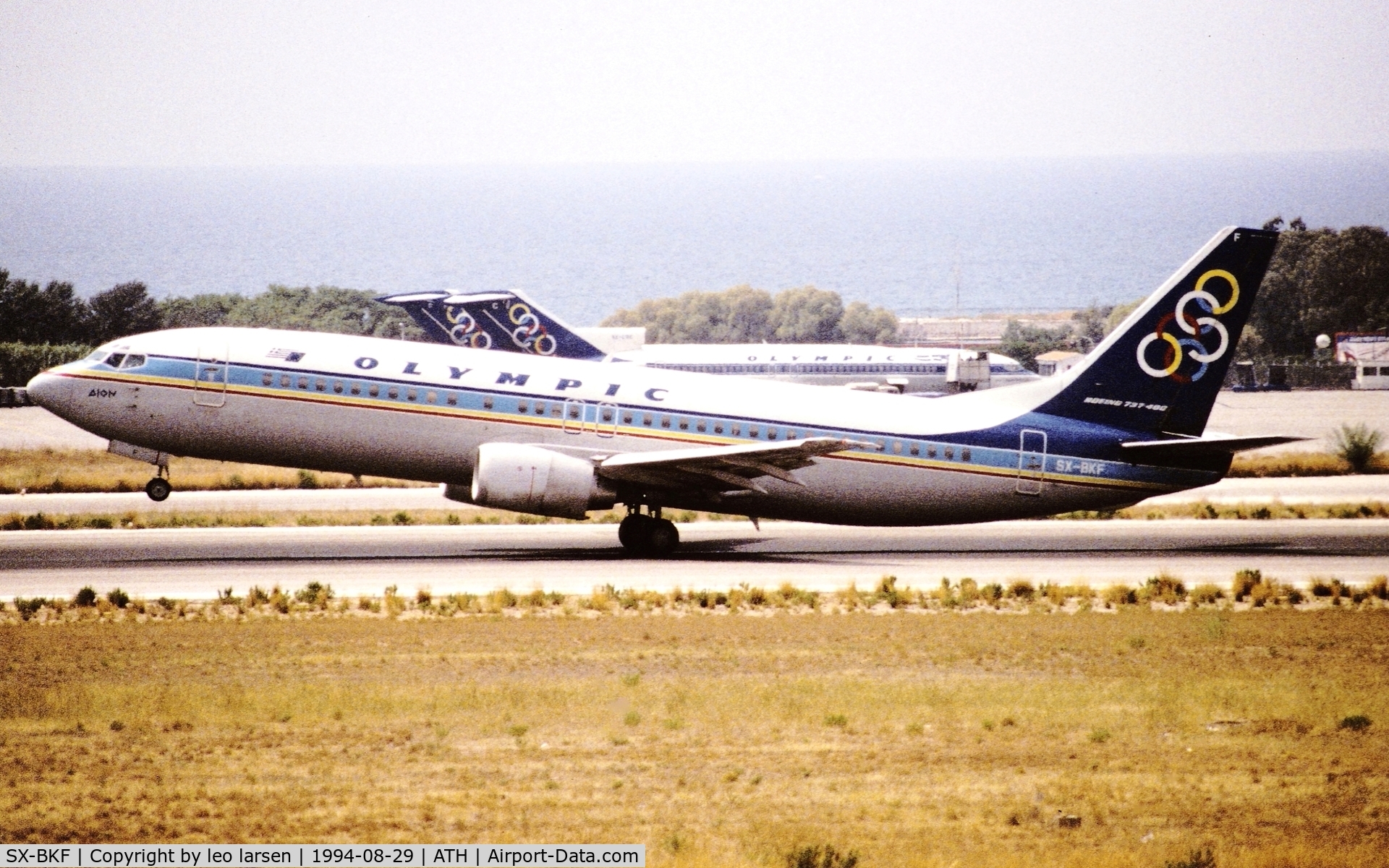 SX-BKF, 1991 Boeing 737-484 C/N 25430, Athens 29.8.1994