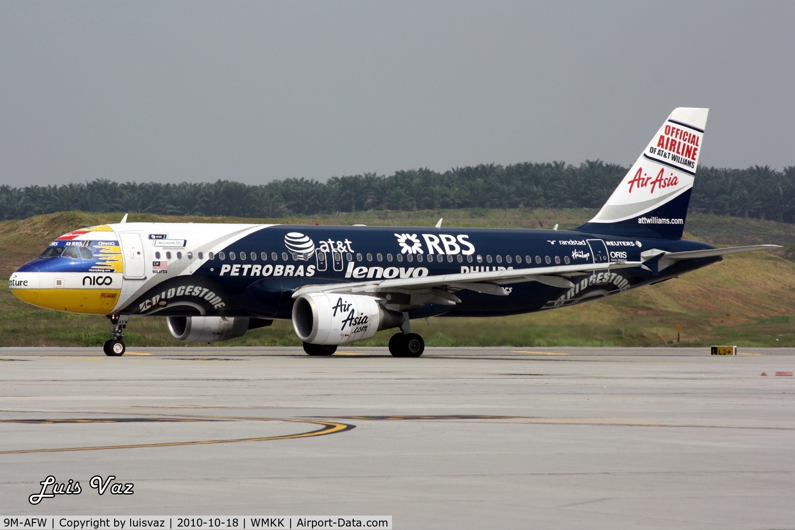 9M-AFW, 2008 Airbus A320-216 C/N 3404, Special decoration F1