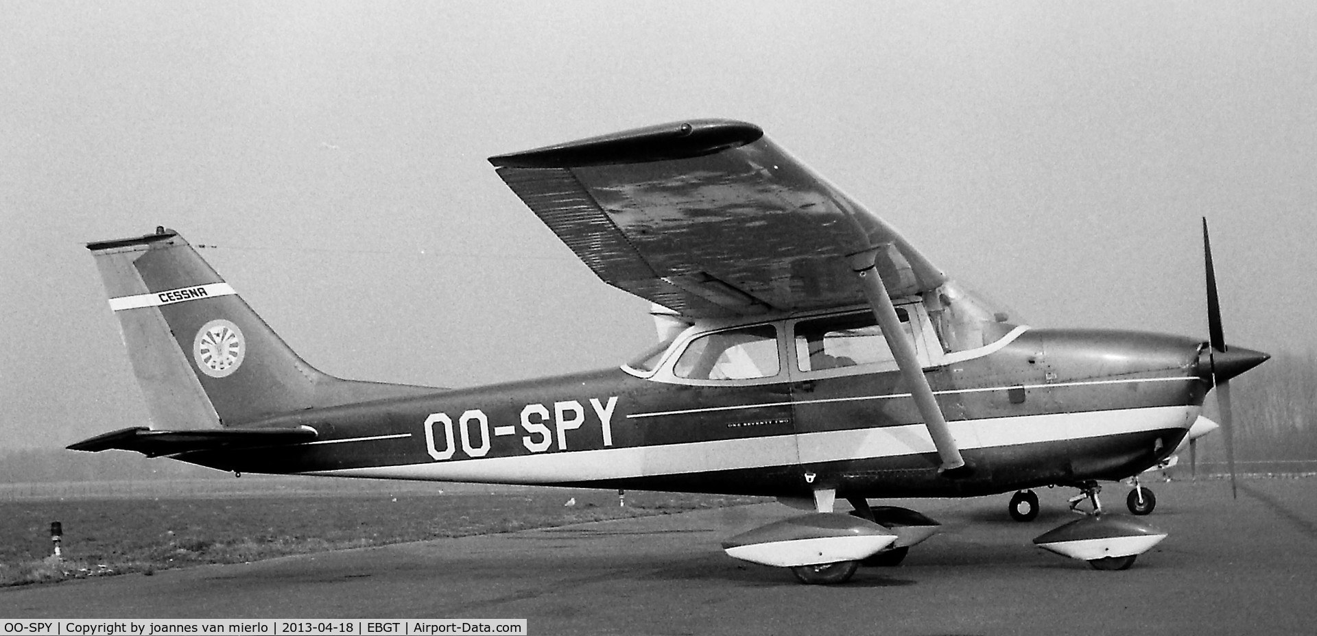 OO-SPY, Reims F172H Skyhawk C/N 0569, Long time ago sadly closed airfield og Ghent, Belgium