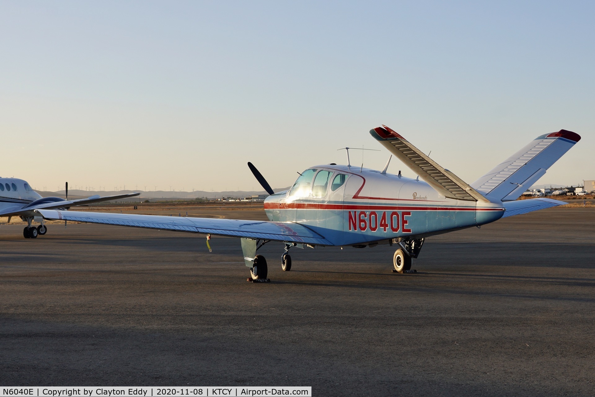 N6040E, 1959 Beech K35 Bonanza C/N D-6007, Tracy Airport California 2020.