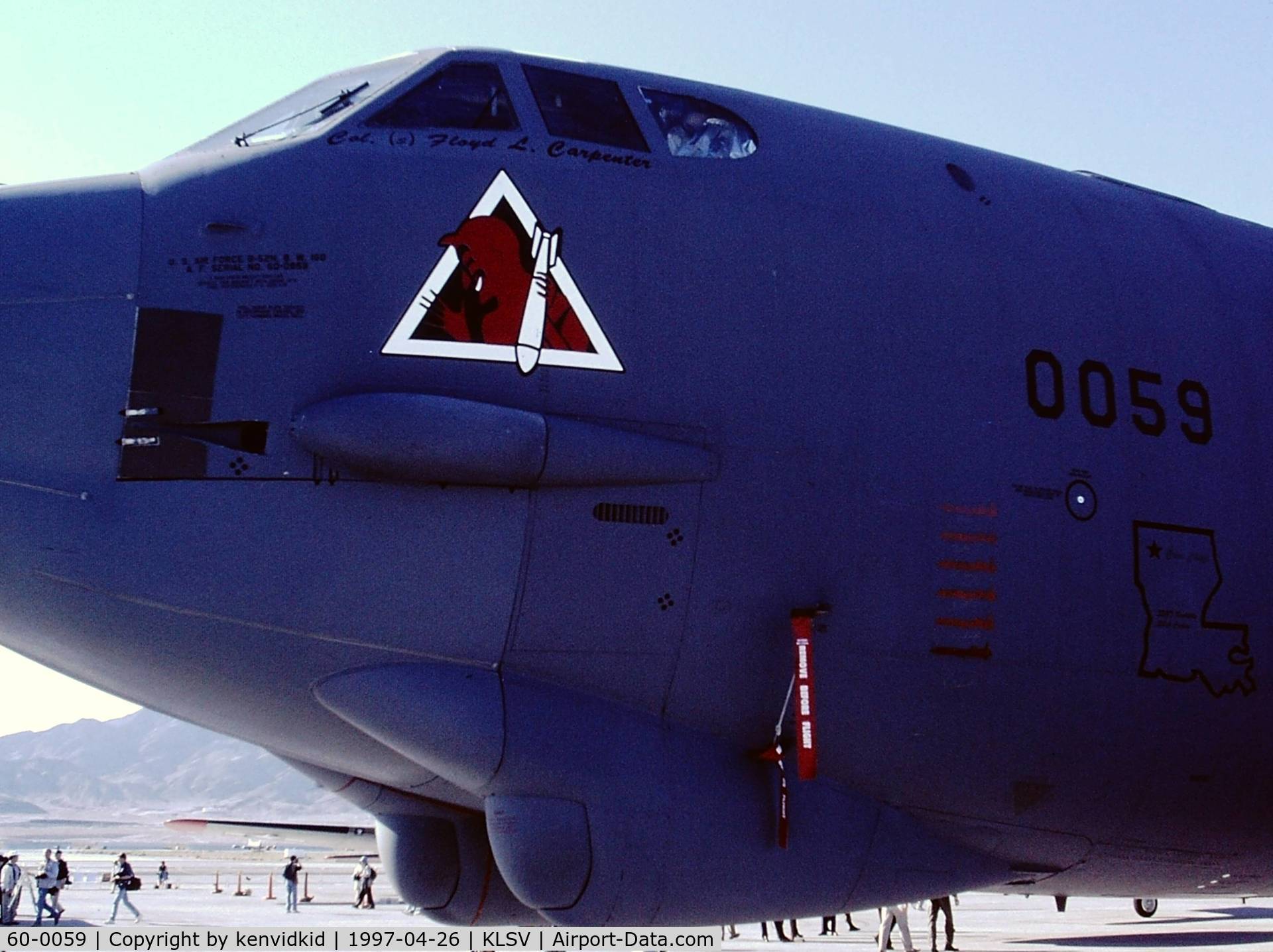60-0059, 1960 Boeing B-52H Stratofortress C/N 464424, At the 1997 Golden Air Tattoo, Nellis.