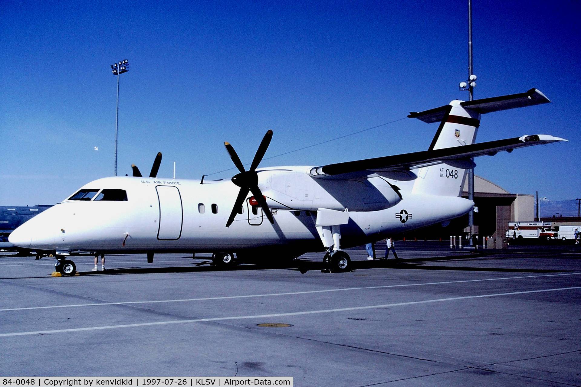 84-0048, 1987 Bombardier Aerospace / Sierra Research E-9A C/N 048, At the 1997 Golden Air Tattoo, Nellis.
