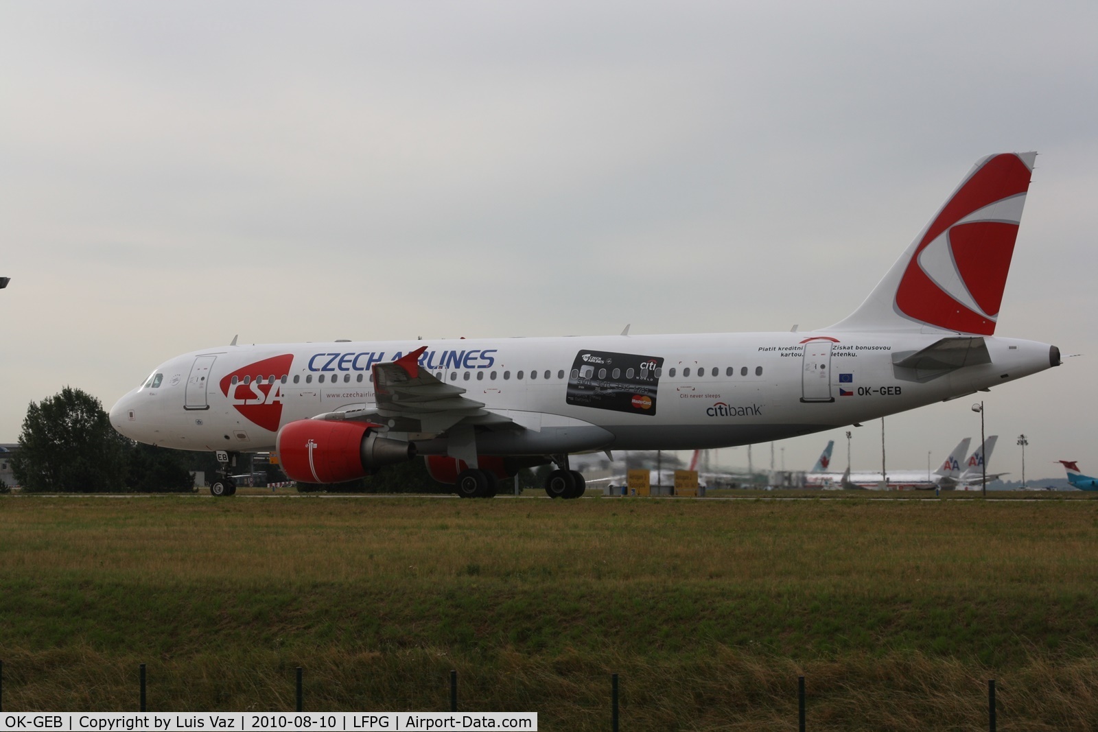 OK-GEB, 2001 Airbus A320-214 C/N 1450, CSA 