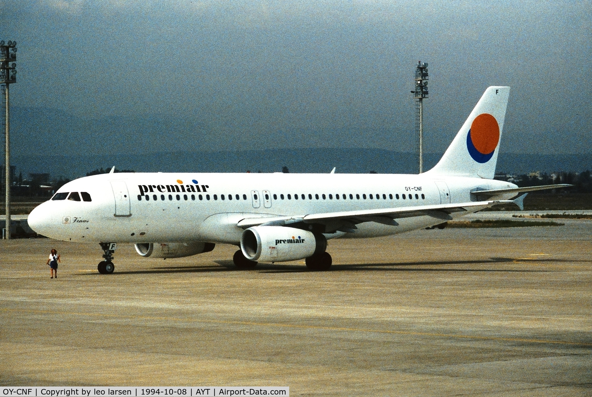 OY-CNF, 1991 Airbus A320-231 C/N 168, Antalya 8.10.1994