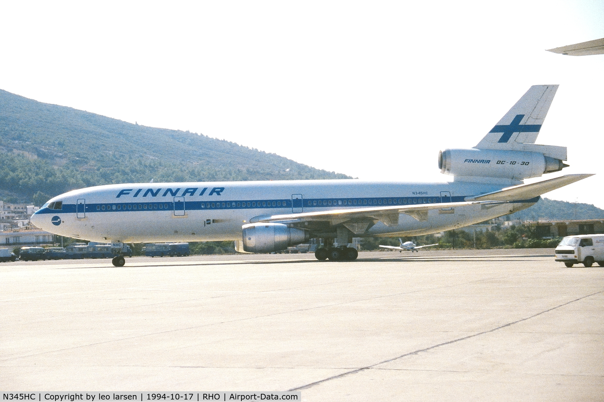 N345HC, 1986 McDonnell Douglas DC-10-30 C/N 48265, Rhodos 17.10.1994
