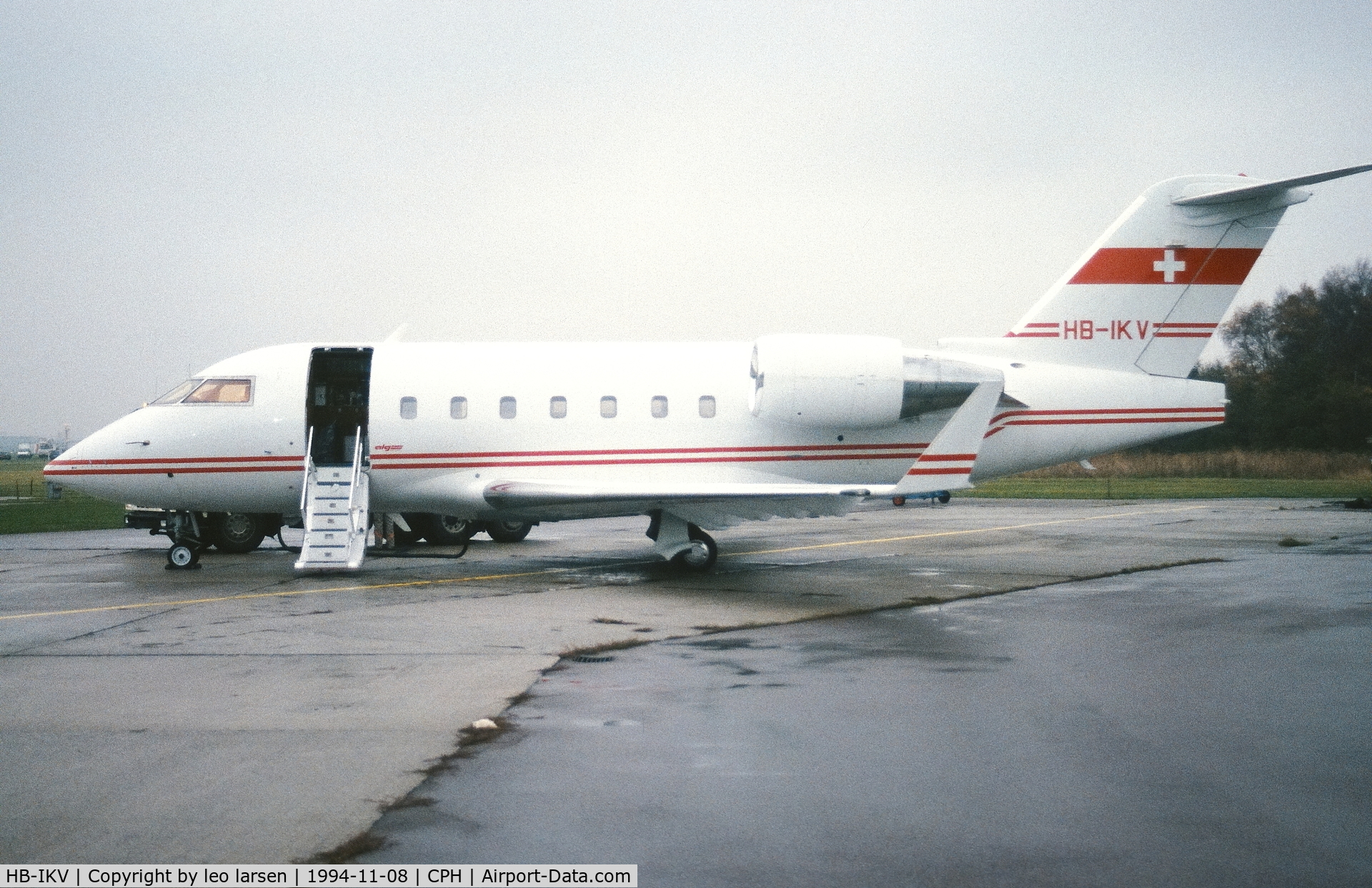 HB-IKV, 1991 Canadair Challenger 601-3A (CL-600-2B16) C/N 5092, Copenhagen 8.11.1994