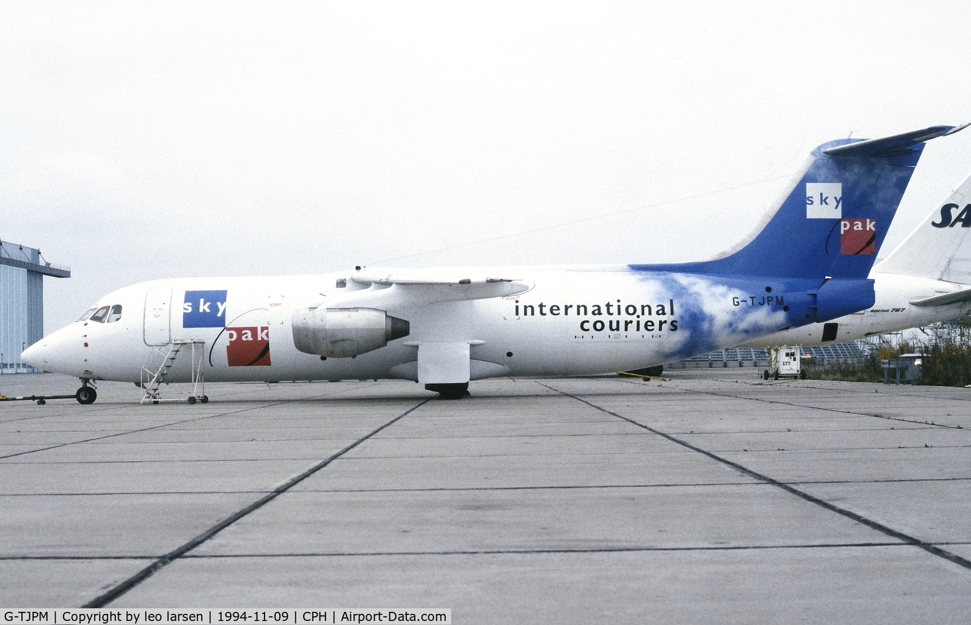 G-TJPM, 1989 British Aerospace BAe.146-300QT Quiet Trader C/N E3150, Copenhagen 9.11.1994