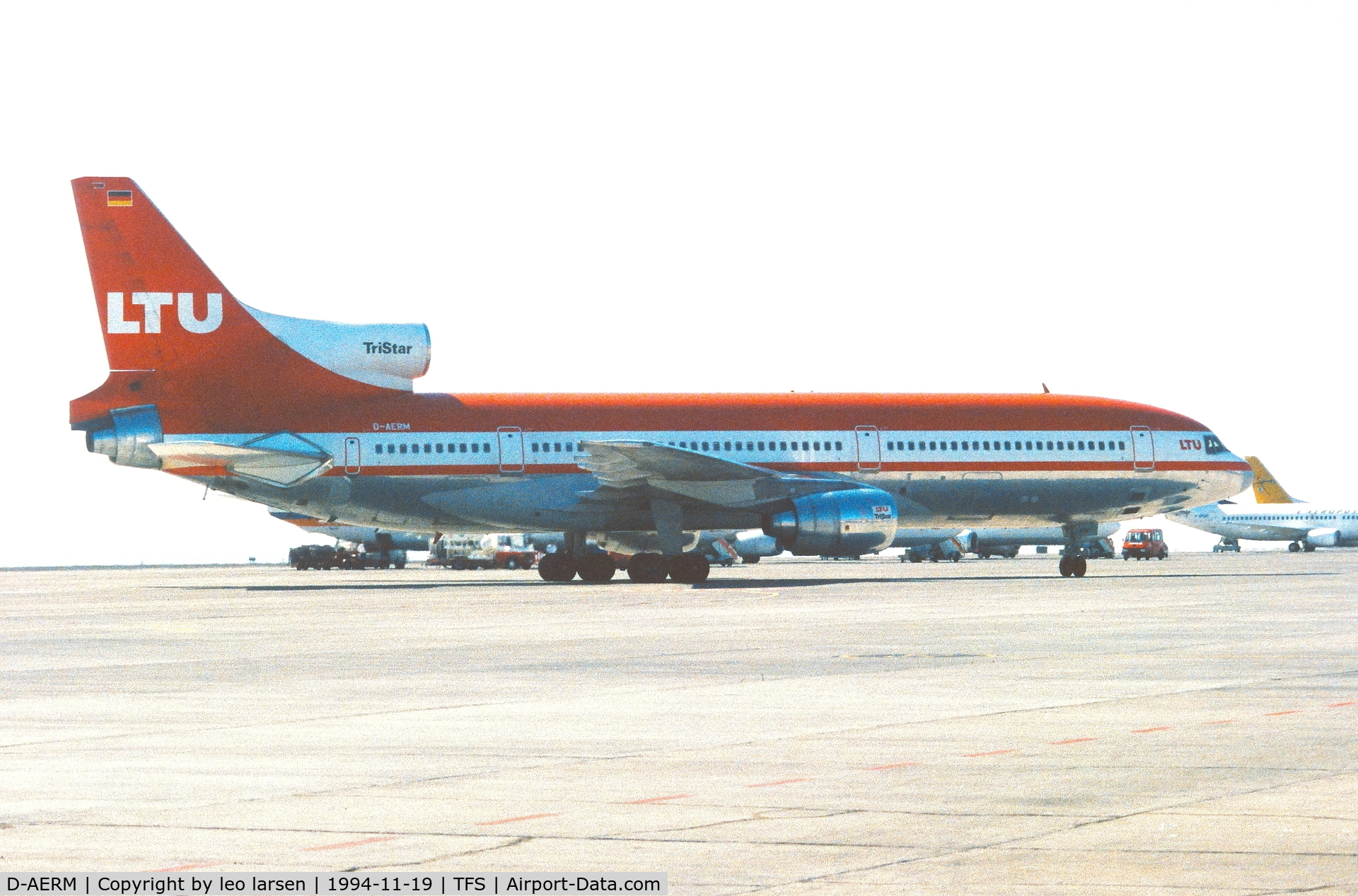 D-AERM, 1978 Lockheed L-1011-385-1 TriStar 1 C/N 193A-1153, Tenerife South 19.11.1994