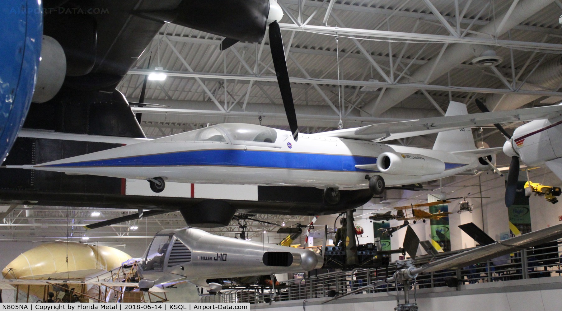 N805NA, Ames Industrial Corp Ny AD-1 C/N 001, Hiller Museum