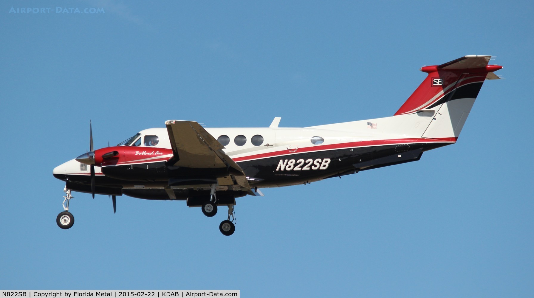 N822SB, 1982 Beech B200 King Air C/N BB-981, DAB spotting 2015
