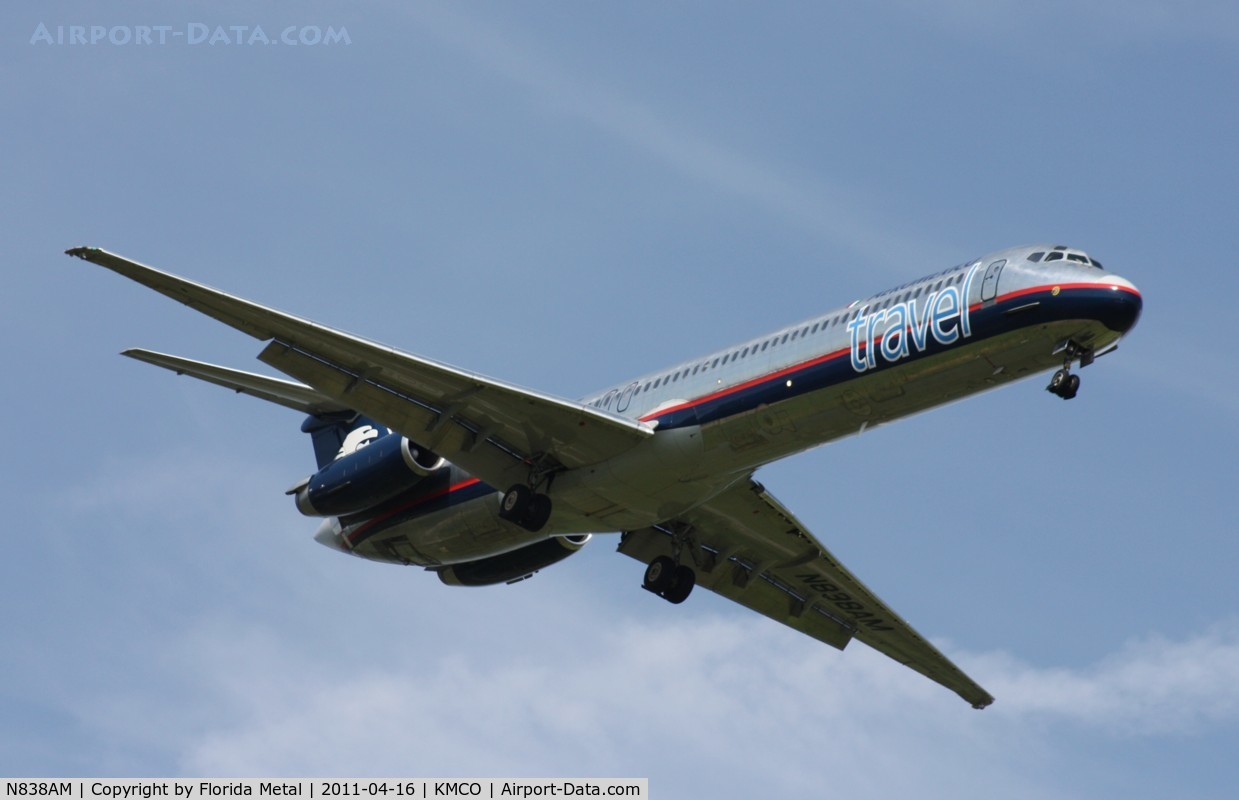 N838AM, 1986 McDonnell Douglas MD-83 (DC-9-83) C/N 49397, MCO spotting 2011