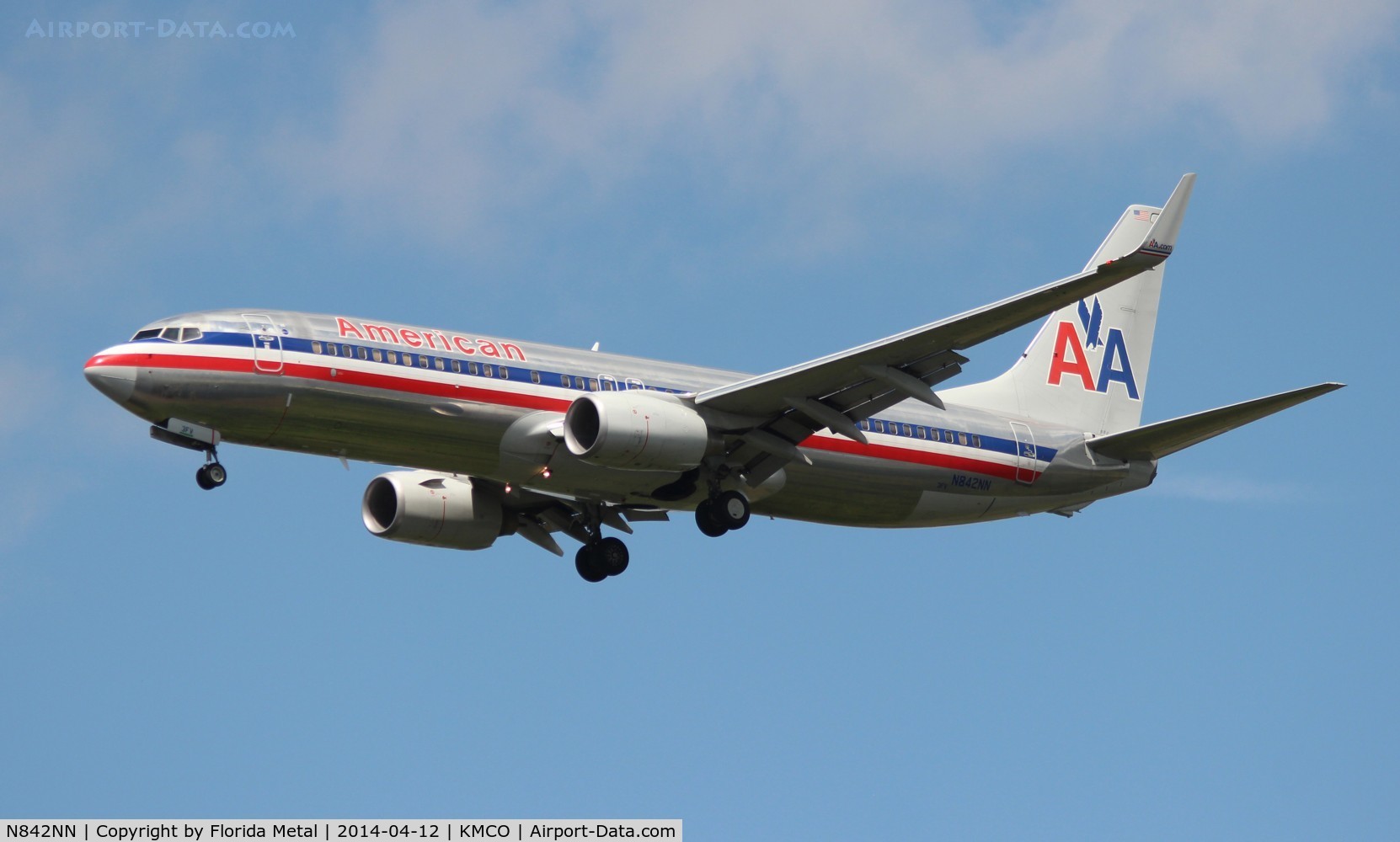 N842NN, 2010 Boeing 737-823 C/N 31099, MCO spotting 2014