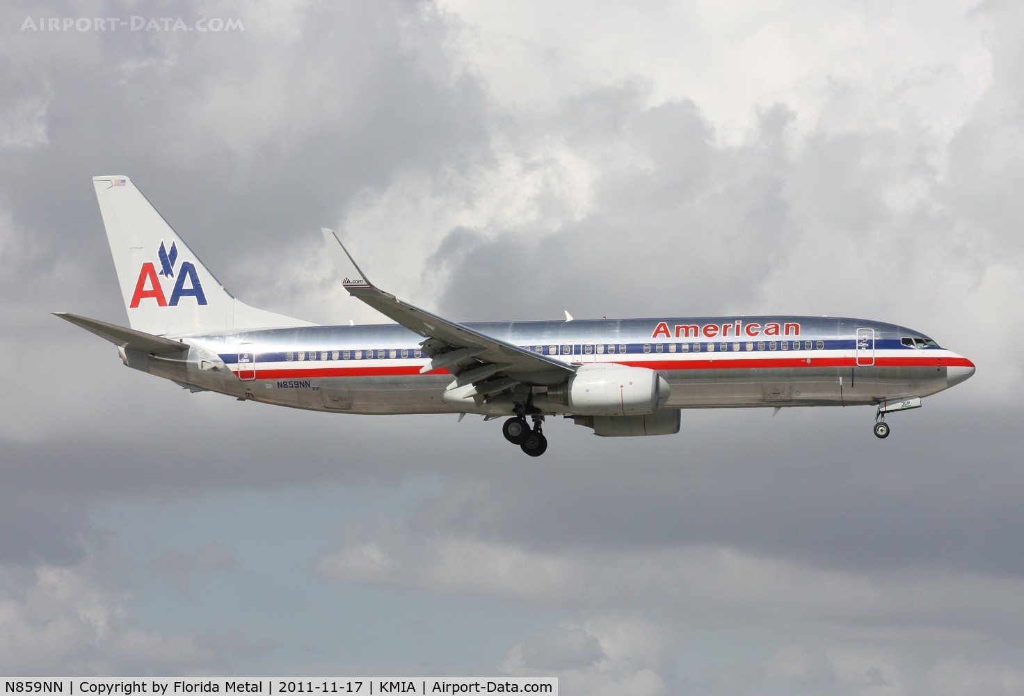 N859NN, Boeing 737-823 C/N 29555, MIA spotting 2011