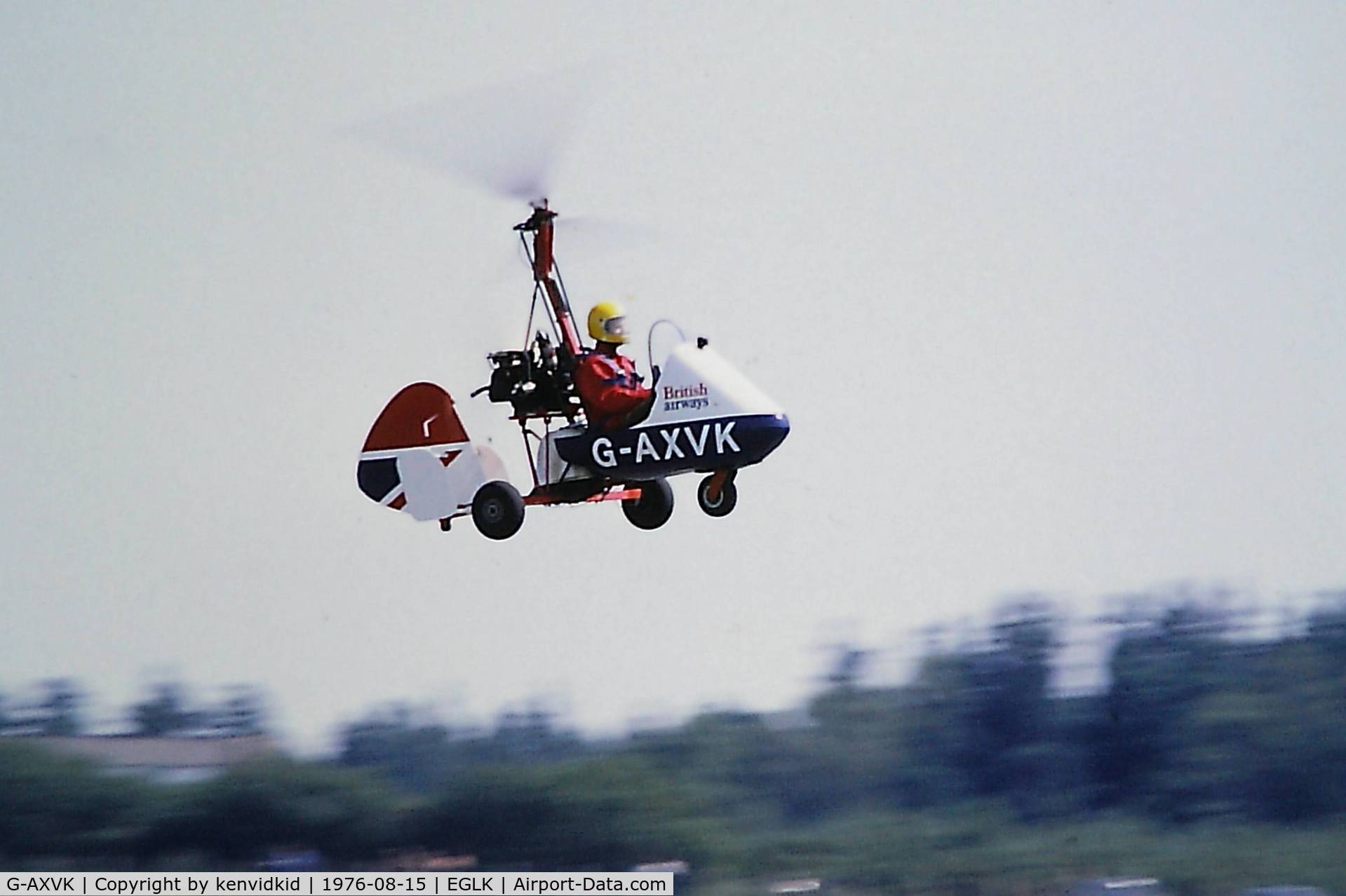 G-AXVK, 1970 Campbell Cricket C/N CA-327, Departing Blackbushe Air Festival.