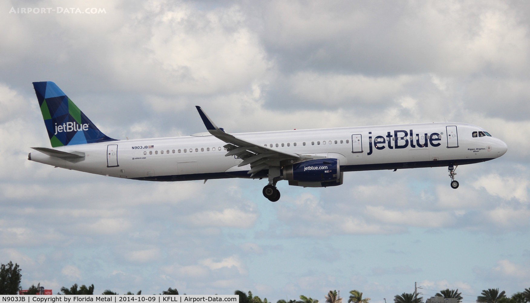 N903JB, 2013 Airbus A321-231 C/N 5783, FLL spotting 2014
