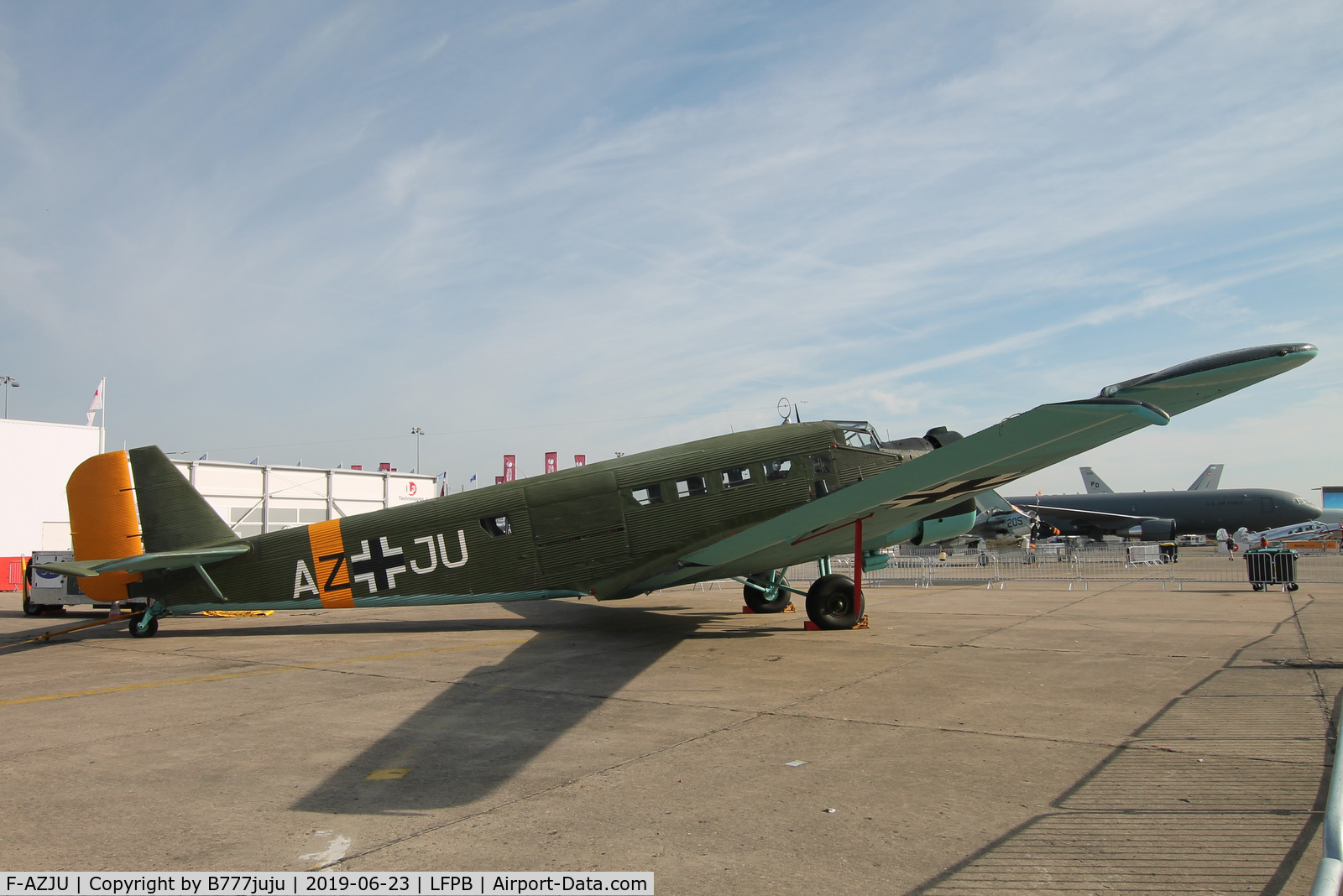 F-AZJU, 1952 Junkers (CASA) 352L (Ju-52) C/N 103, on display at SIAE 2019