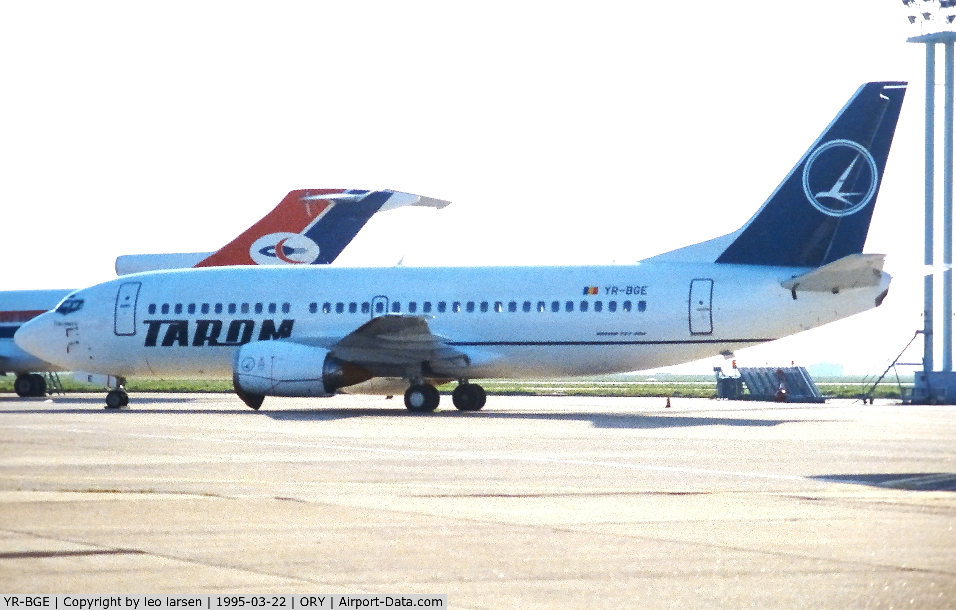 YR-BGE, 1994 Boeing 737-38J C/N 27395/2671, Paris Orly 22.3.1995