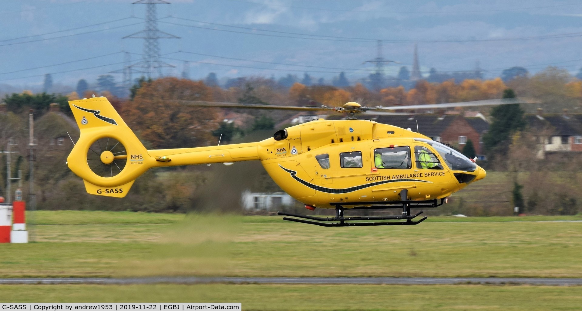G-SASS, 2014 Airbus Helicopters EC-145T-2 (BK-117D-2) C/N 20022, G-SASS at Gloucestershire Airport.