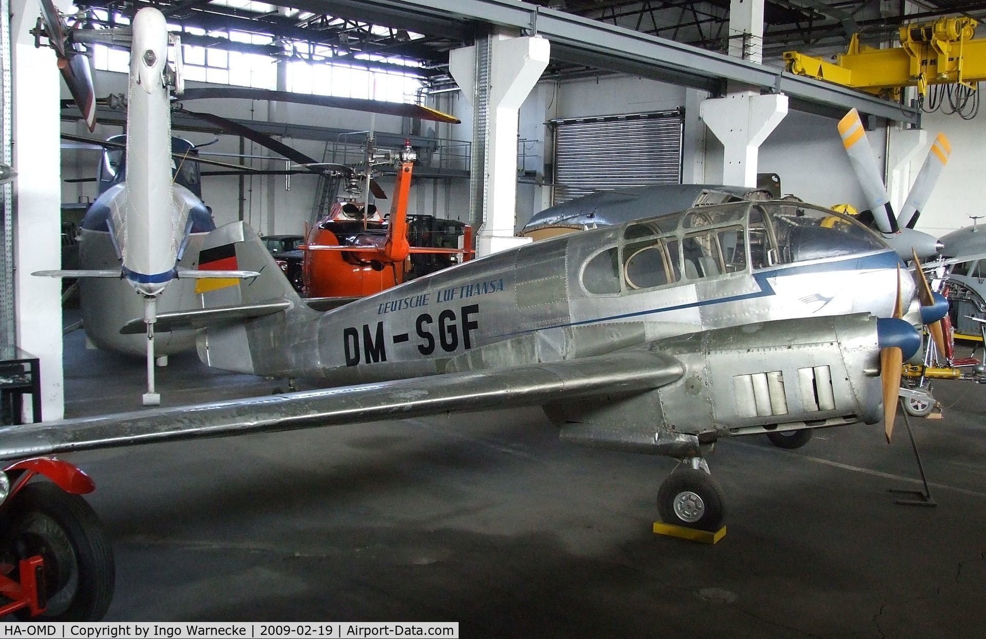 HA-OMD, 1957 Let Aero Ae-45S Super C/N 04-013, Aero 45S Super (displayed as 'DM-SGF') at the Museum für Luftfahrt und Technik, Wernigerode